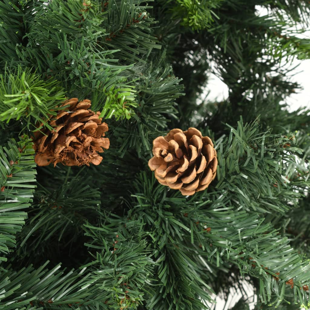 Vidaxl Árbol De Navidad Artificial Con Piñas Verde 150 Cm_4