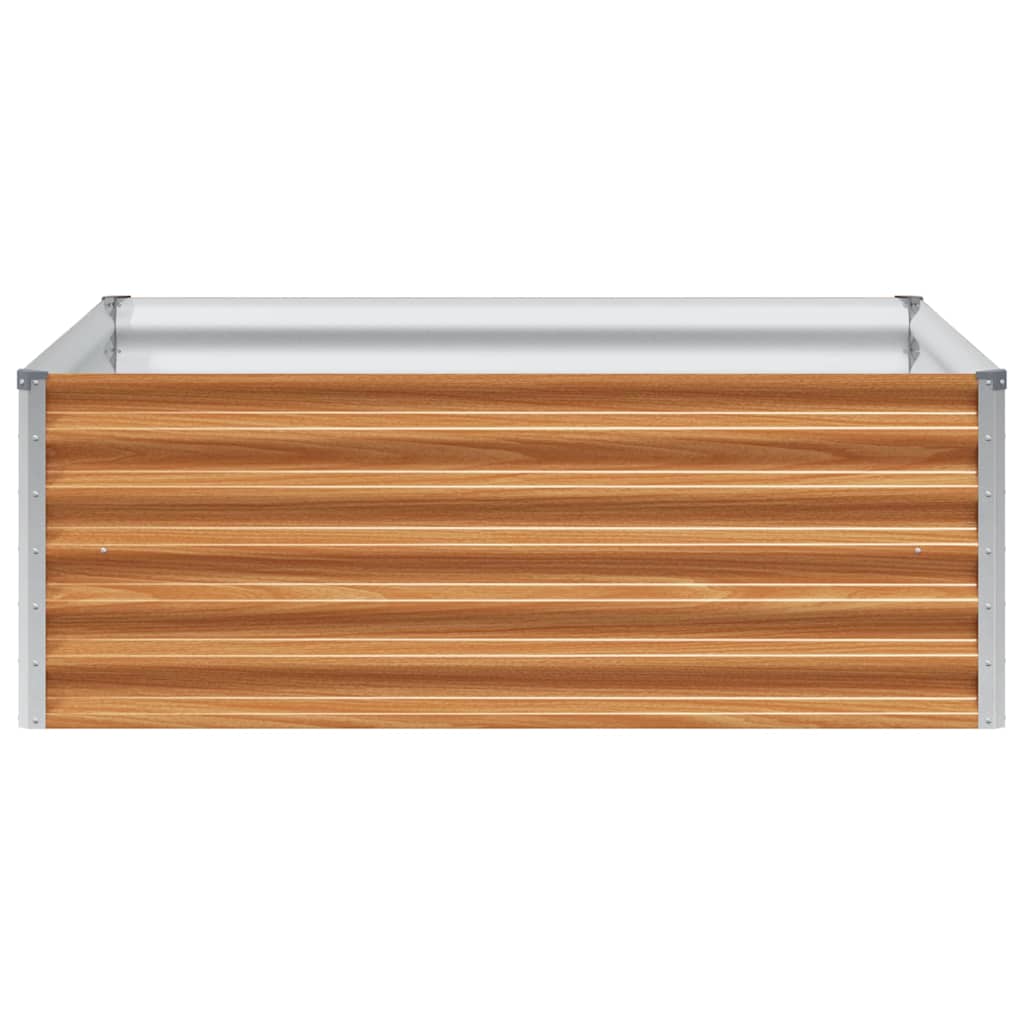 Arriate Elevado Marrón Claro 98 X 100 X 36 Cm Acero Galvanizado_4