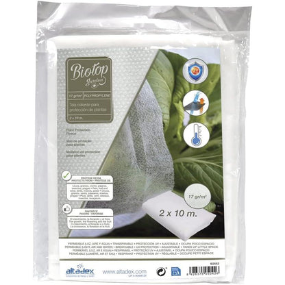 Tecido de proteção de culturas anticongelante Biotop 2 x 10 m 17 g/m²