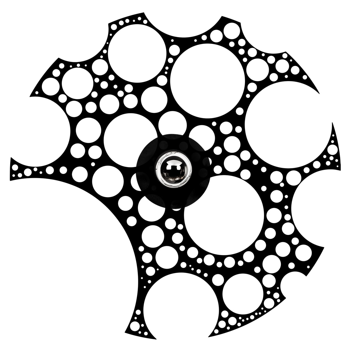 Aplique De Pared, Mdf , Negro, 50x12x50, Casquillo E 27 Max 100 W