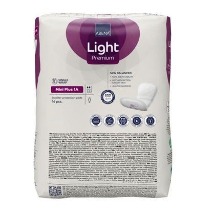 Pensos para incontinência ABENA Light, Mini Plus, 16 unidades