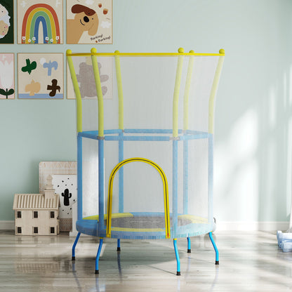 Aiyaplay Cama Elástica Infantil Ø140x190 Cm Con Red De Seguridad Multicolor_1