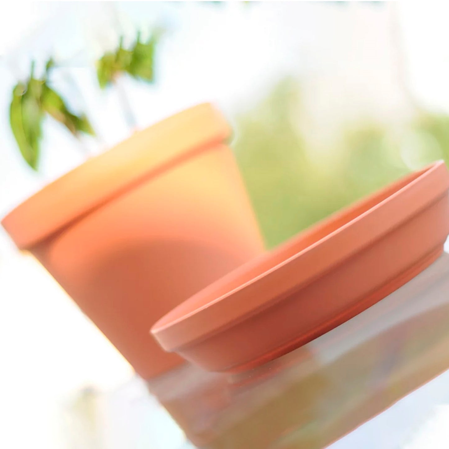 Maceta Glinka 1,6l., Dimensiones (mm) 170x170x142, Color Terracota