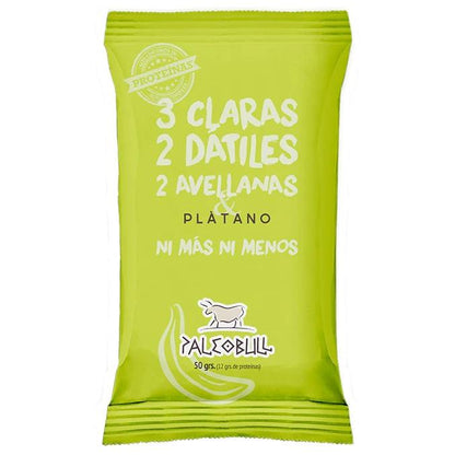 Barra Energética PaleoBull de Tâmaras, Avelãs e Banana, 50g