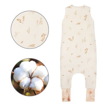 Saco De Dormir Con Pies Reversible T-m Jersey Algodón Bohemian Sand-bohemian Botanic_2