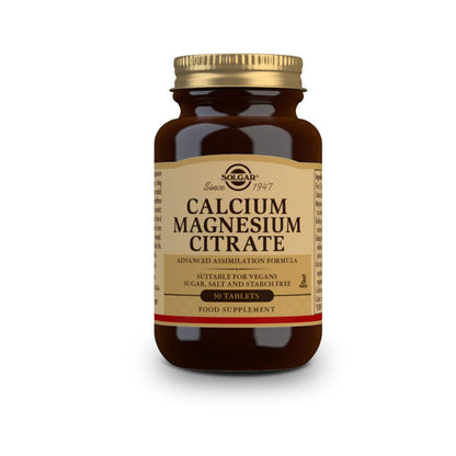 Citrato de cálcio e magnésio Solgar 100 comprimidos