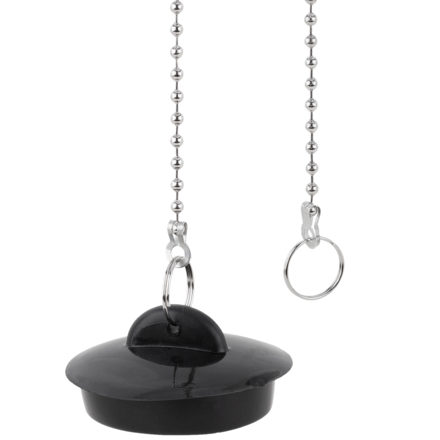 Cadena De Bolas Cromada Para Tapón De Desagüe Cocina O Baño Con Anillas De 45cm_2