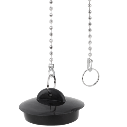 Cadena De Bolas Cromada Para Tapón De Desagüe Cocina O Baño Con Anillas De 45cm_2