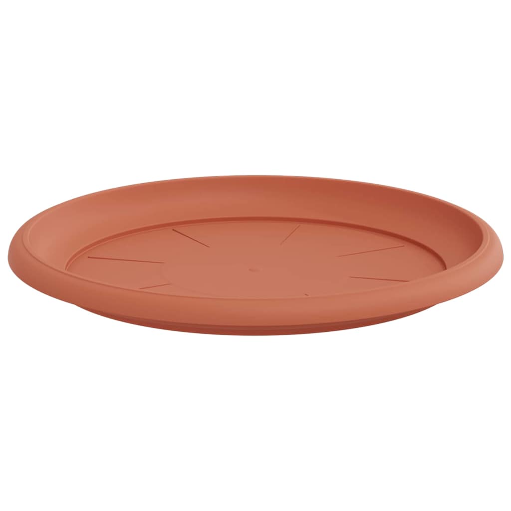 Bandeja Redonda Para Flores 24 Uds. Rojo Ladrillo Ø 27 X 2,5 Cm_4