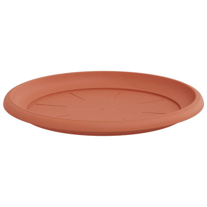 Bandeja Redonda Para Flores 24 Uds. Rojo Ladrillo Ø 27 X 2,5 Cm_4
