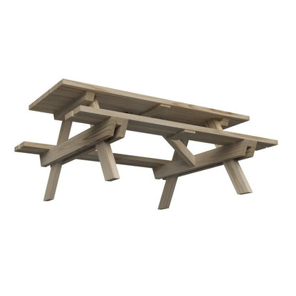 Mesa De Picnic Masgames Munich L 180 Cm Largo Madera Sin Pintar Mesa Sin Respaldo._4