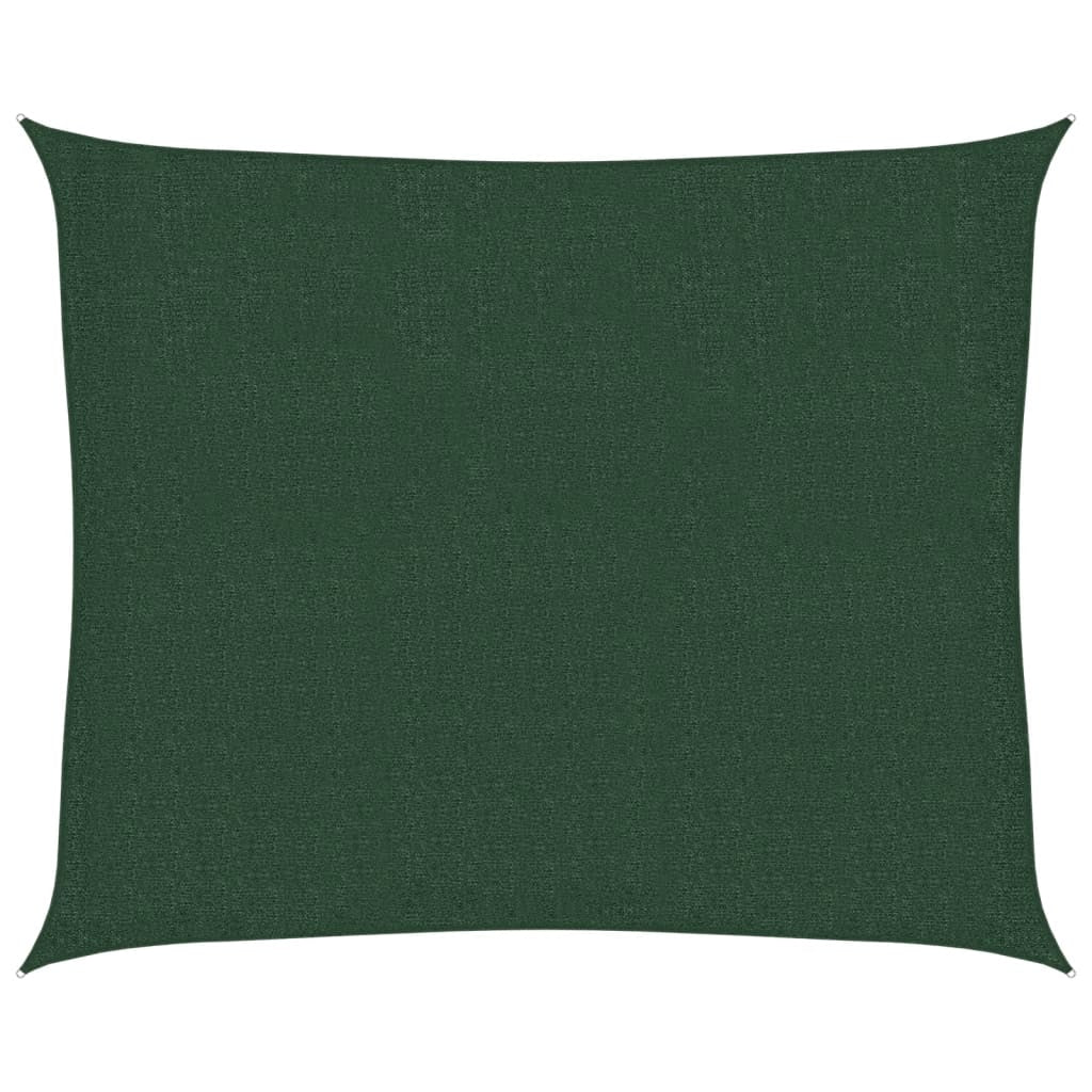 Vidaxl Toldo De Vela Verde Oscuro Hdpe 160 G/m² 2,5x3 M_0