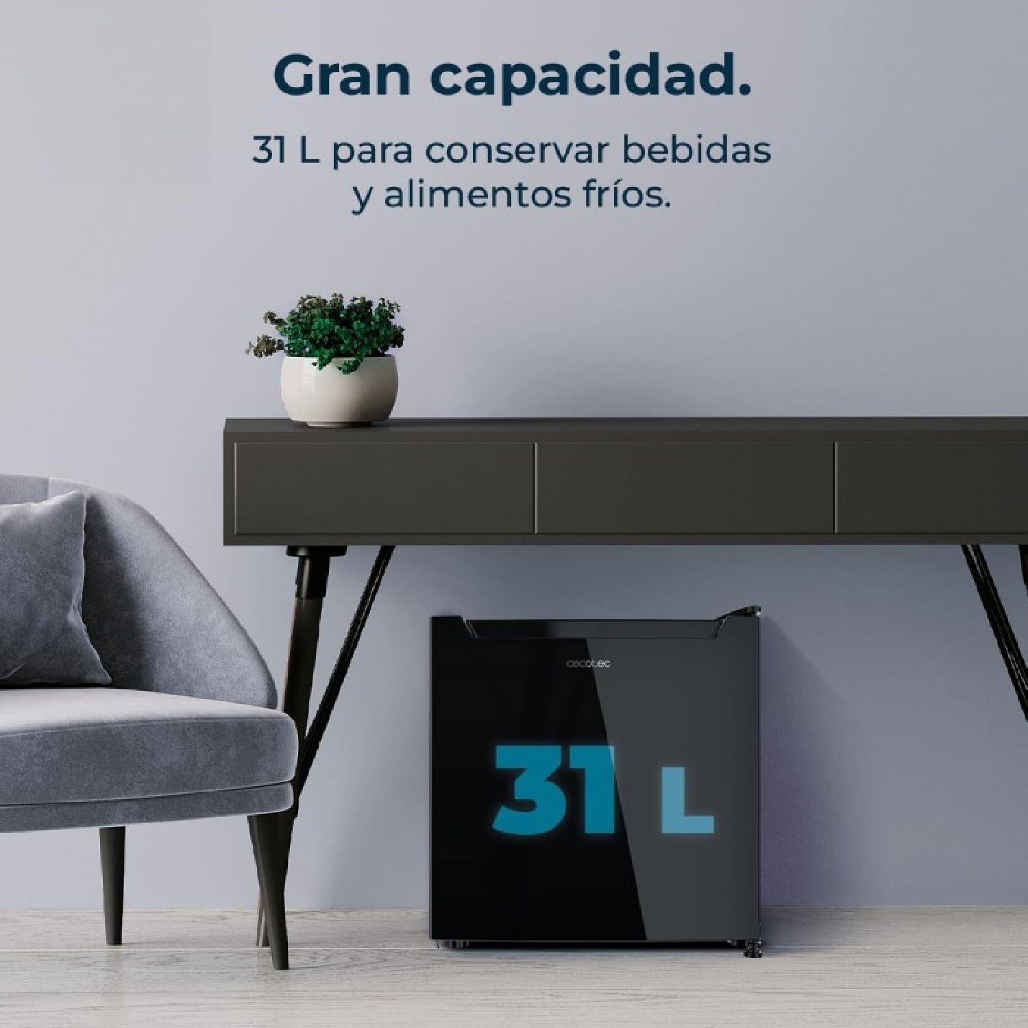 Cecotec Mini Frigorífico Bolero Coolmarket Tt 31 Dual Black E_4