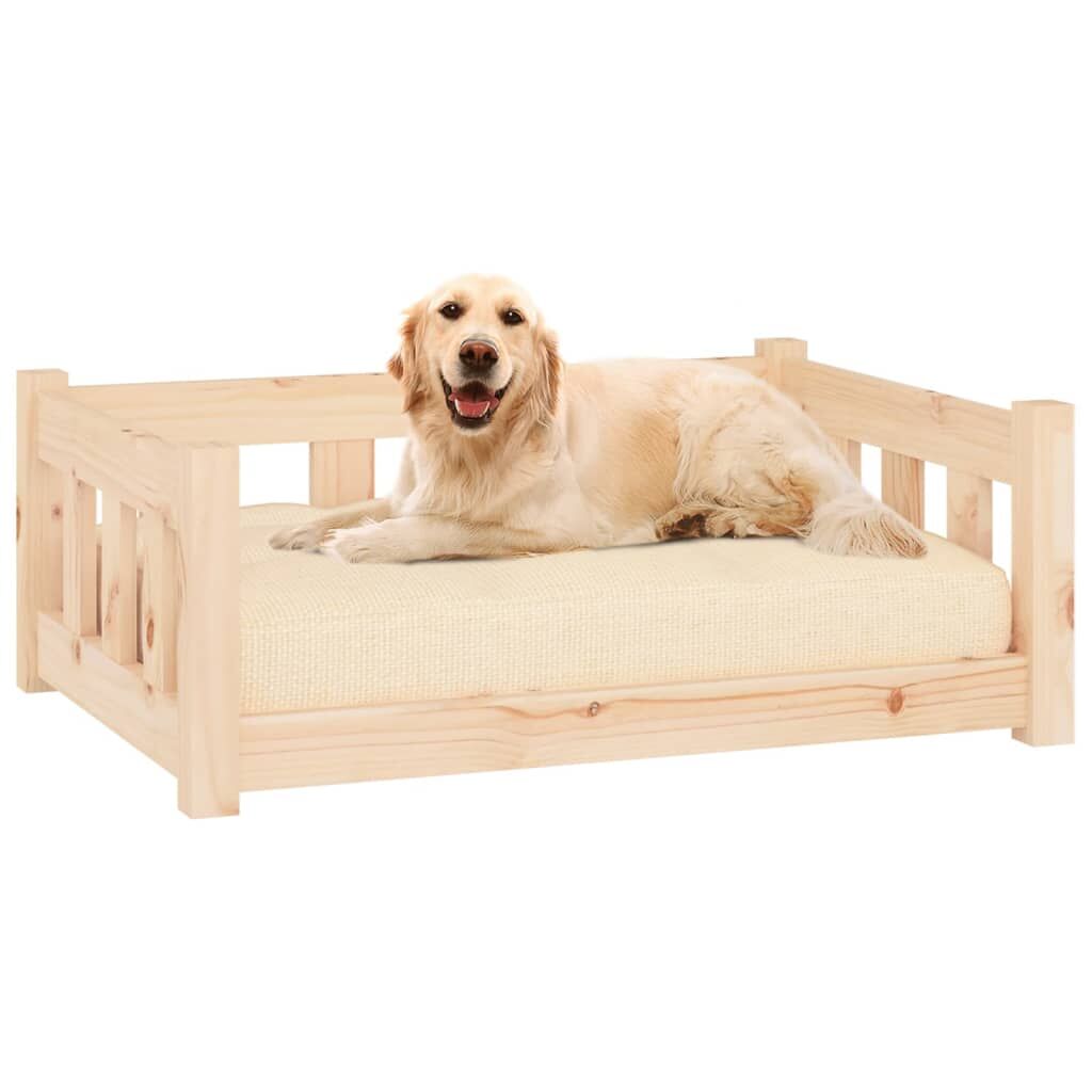 Vidaxl Cama Para Perros 75,5x55,5x28 Cm Madera Maciza De Pino_4