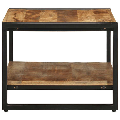 Mesa De Centro 70x50x38 Cm Madera Maciza De Mango_3