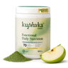 Suplemento Natural en polvo con mas de 70 ingredientes - 30 dosis - sabor Manzana/Vainilla - 411gr - Kuphuka