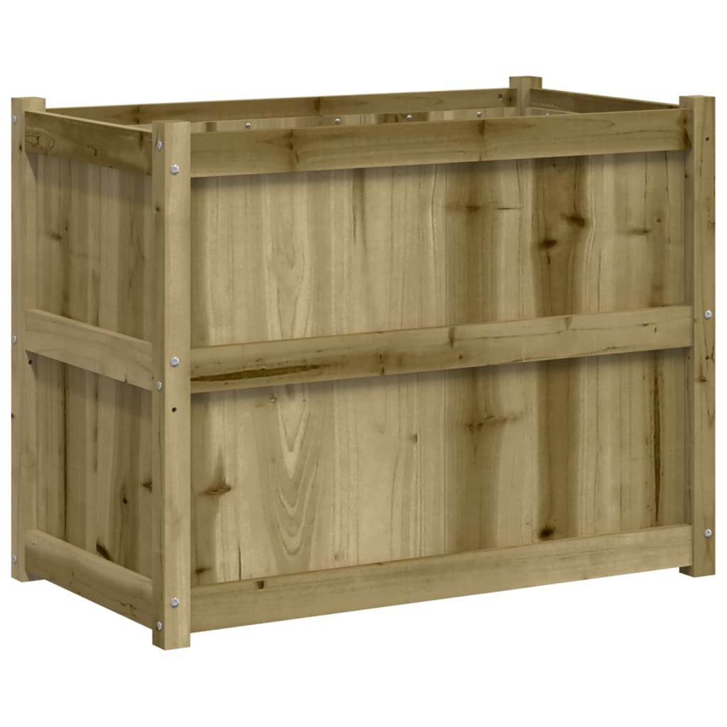Jardinera De Madera De Pino Impregnada 90x50x70 Cm_0