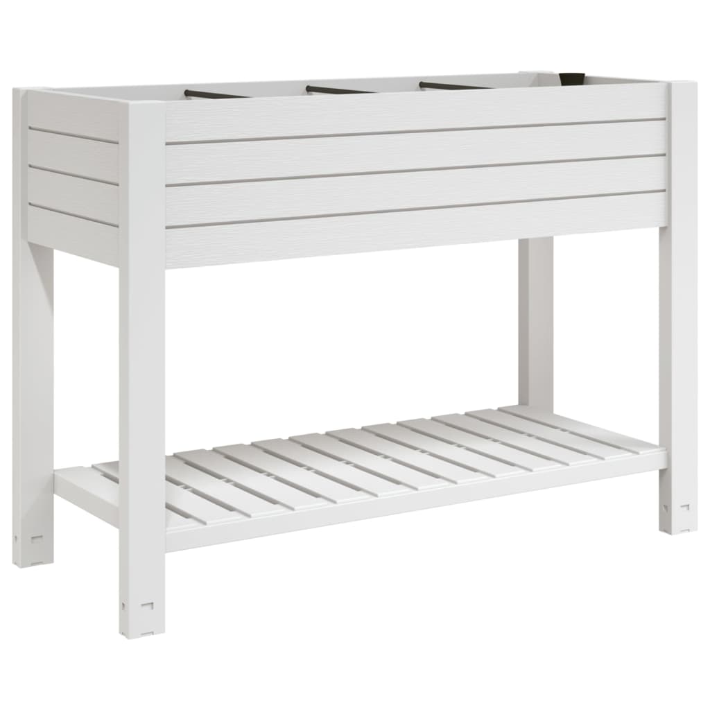 Jardinera Alta Polipropileno Blanco 110x45x79 Cm_0