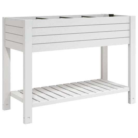 Jardinera Alta Polipropileno Blanco 110x45x79 Cm_0