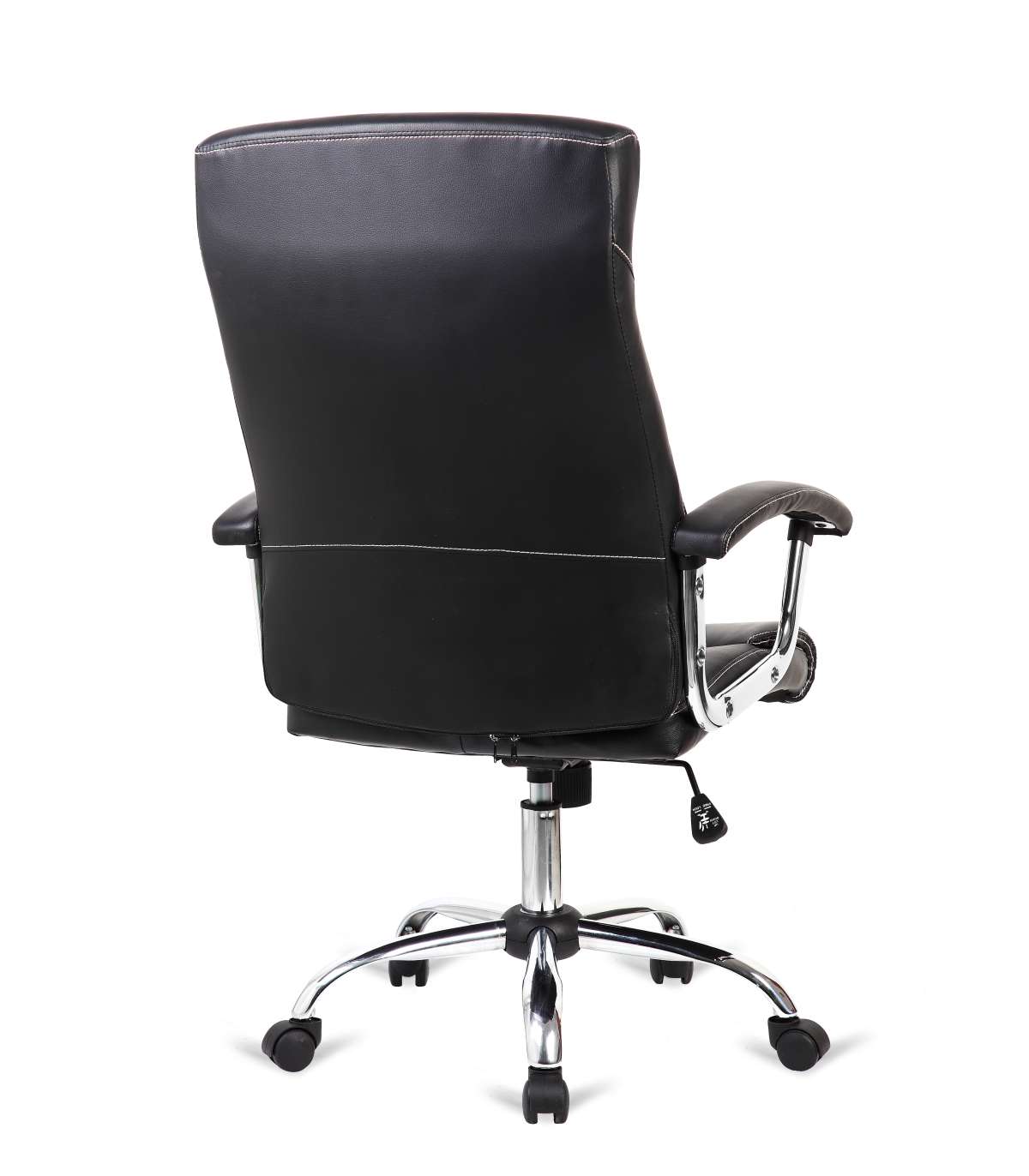 Silla De Oficina Manager Altura Regulable Acabado En Polipiel Negro. 63m(ancho ) 114/124cm_5