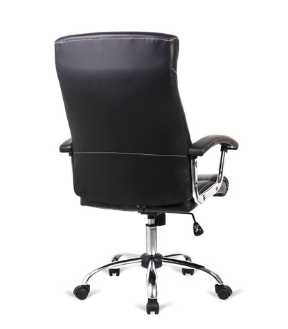 Silla De Oficina Manager Altura Regulable Acabado En Polipiel Negro. 63m(ancho ) 114/124cm_2