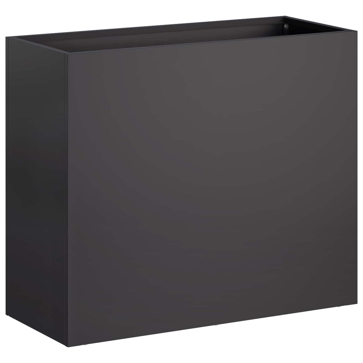 Macetero De Jardín 2 Uds. Negro 50 X 20 X 40 Cm_2