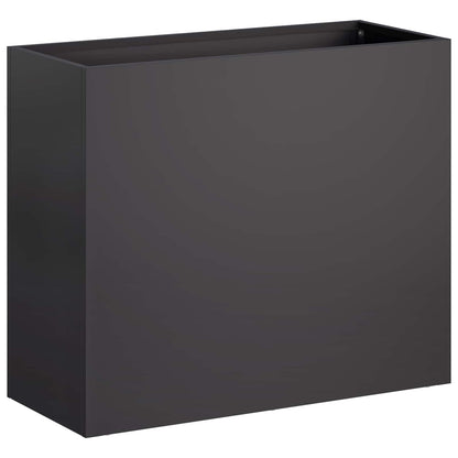 Macetero De Jardín 2 Uds. Negro 50 X 20 X 40 Cm_2
