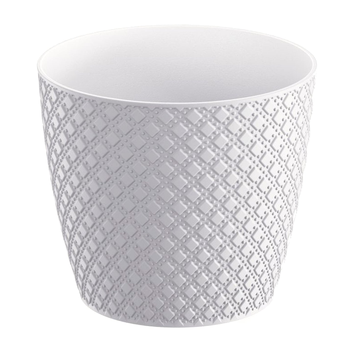 Maceta Orient 1l., Dimensiones (mm) 128x128x112, Color Blanco_0