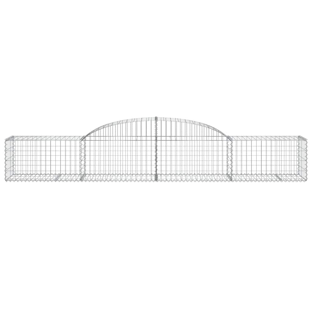 Cestas De Gaviones 30 Uds Forma De Arco Hierro 300x50x40/60 Cm_3