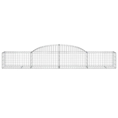 Cestas De Gaviones 30 Uds Forma De Arco Hierro 300x50x40/60 Cm_3
