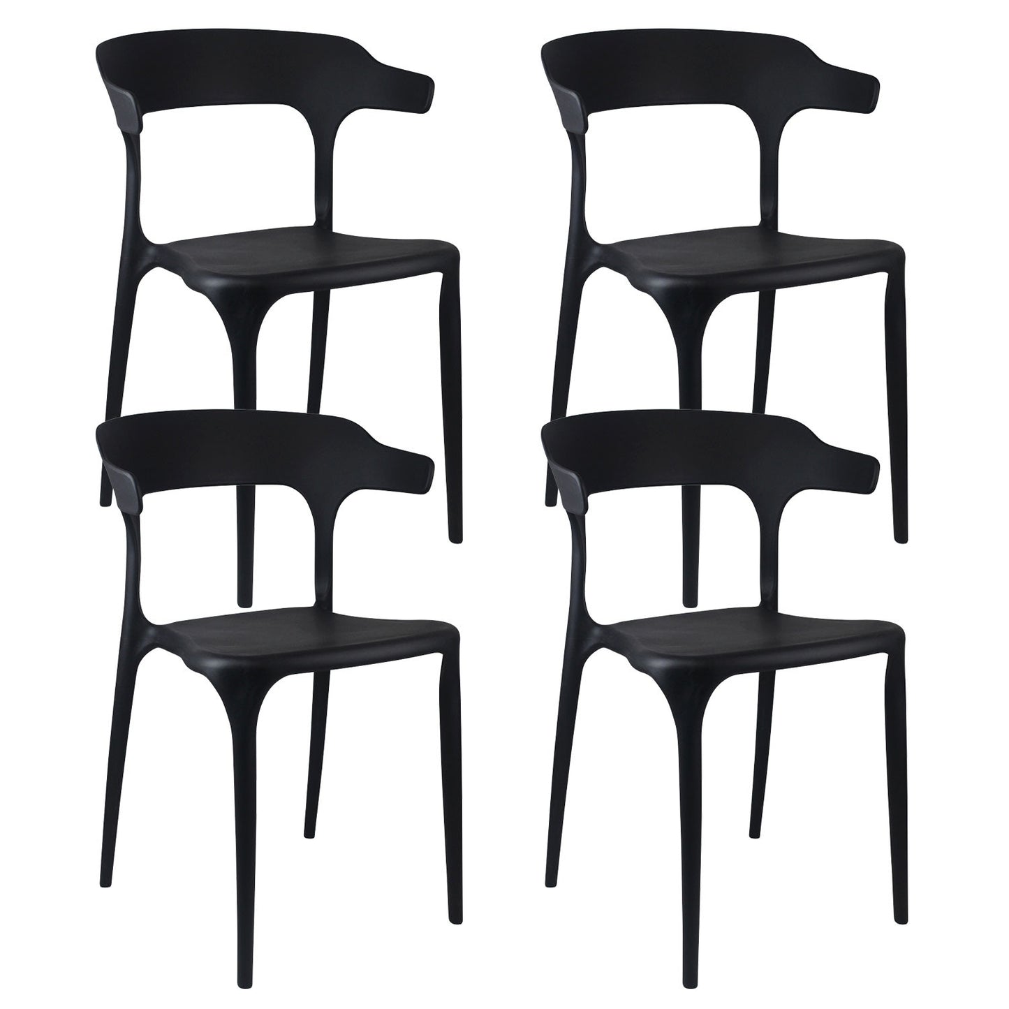 Pack 4 Sillas De Exterior Apilables Madonna 74,3x47x47cm Thinia Home_0