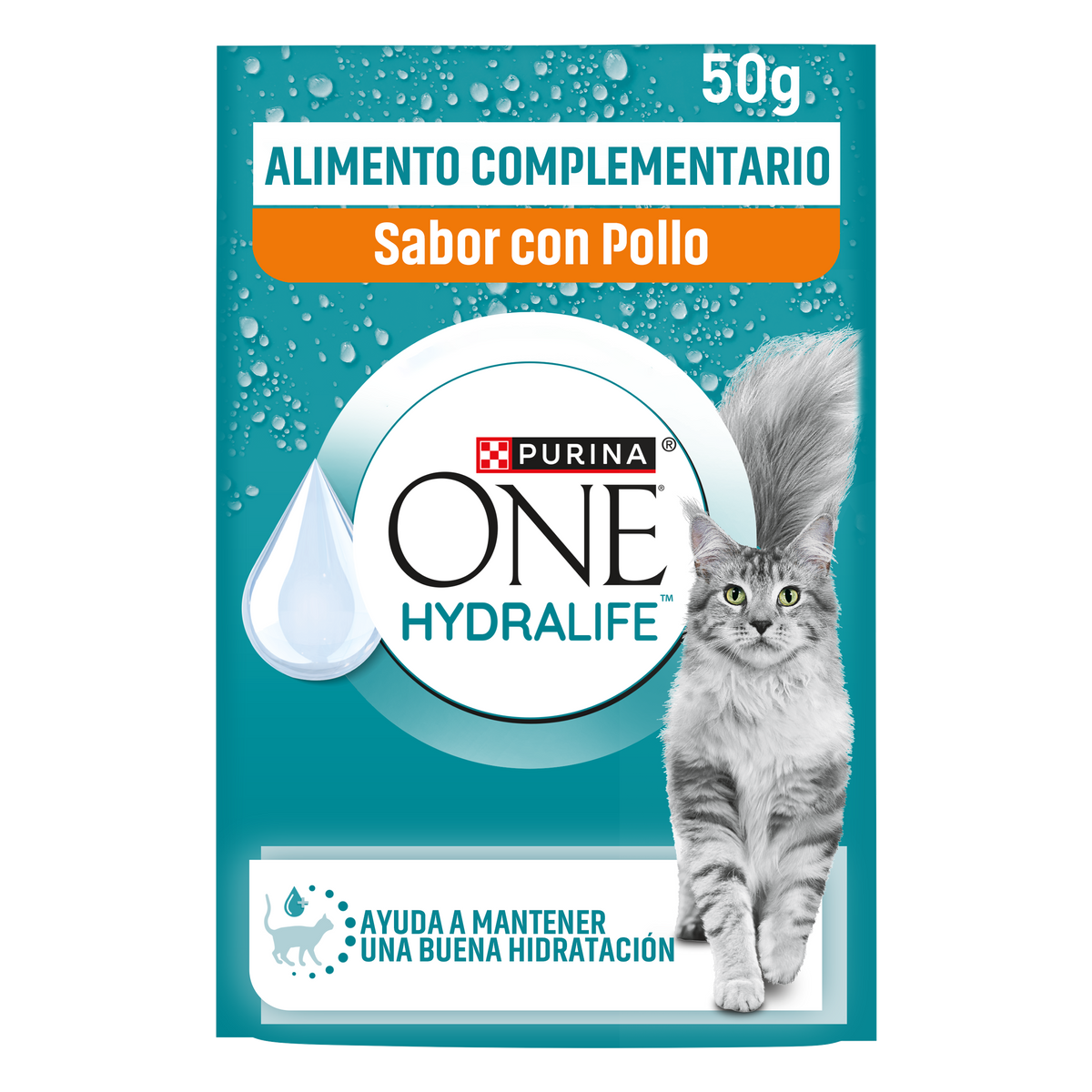 Snack líquido hidratante para gatos Hydralife con pollo Purina ONE 50 g