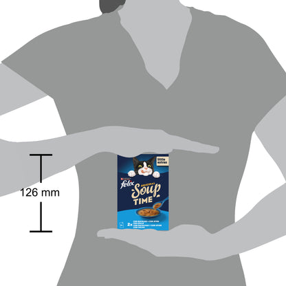 Sopa para gatos con pescado Felix Soup 6 x 48 g
