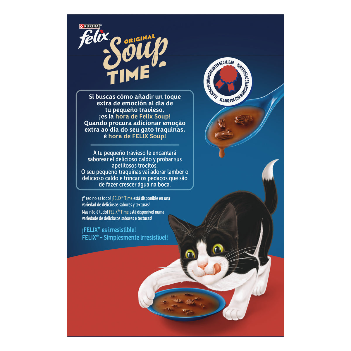 Sopa para gatos con carne Felix Soup 6 x 48 g