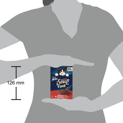 Sopa para gatos con carne Felix Soup 6 x 48 g