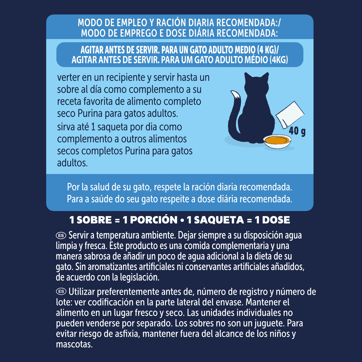 Sopa en salsa para gatos con pollo y salmón Felix 6 x 40 g