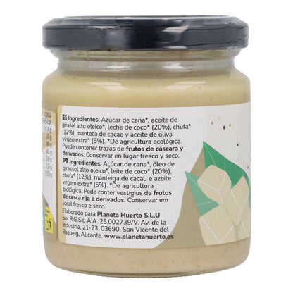 Creme de chocolate branco vegan ECO Planeta Huerto 230 gr