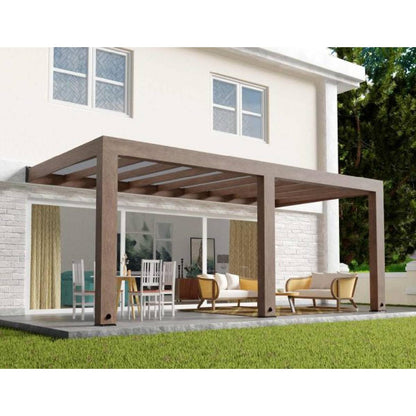 Pérgula anexa em madeira de cedro de Helsínquia 300x600 cm Canopia