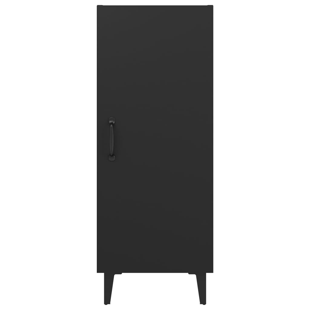 Aparador De Madera Contrachapada Negro 34,5x34x90 Cm / Vetonek_1