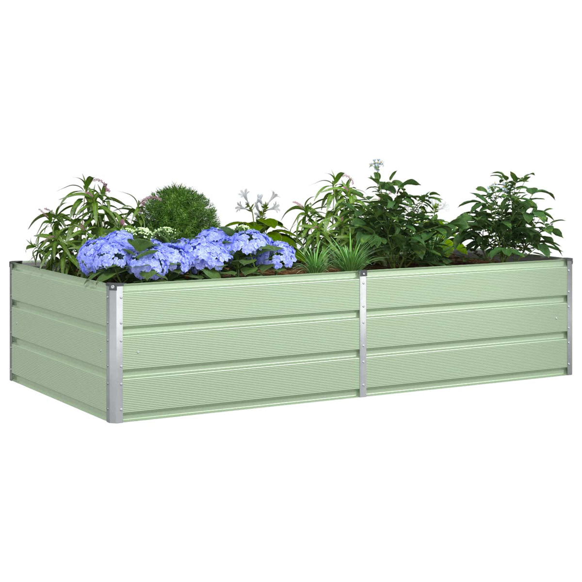 Jardinera Verde Pastel 195 X 100 X 45 Cm Acero Galvanizado_2
