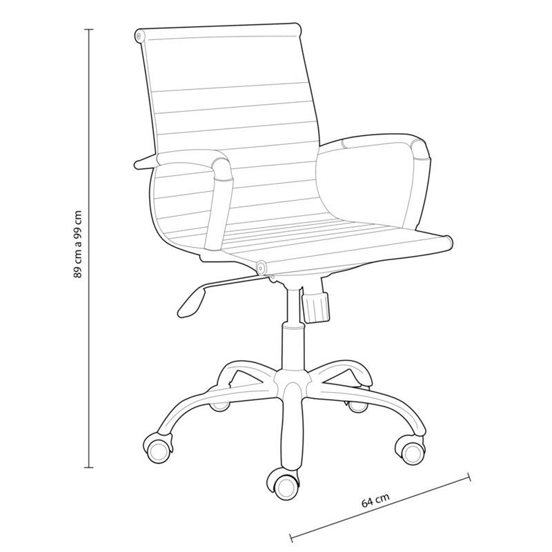 Silla De Oficina Lucy Tapizado, Velvet, 64 X 89-99 X 64cm_1