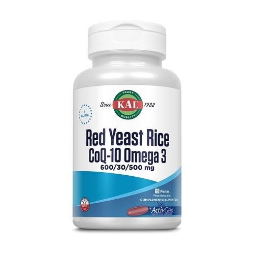 Arroz Vermelho/Q10/Ómega 3 Kal 60 Pérolas