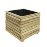 Vaso quadrado em madeira Kub 50cm 30L