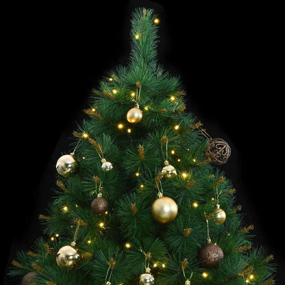 Vidaxl Árbol De Navidad Artificial Con Bisagras 150 Led Y Bolas 150 Cm_1