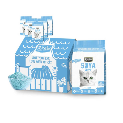 Pack de 6 Kit Cat Arena Eco SoyaClump - Talco para Gatos 7 L - Areia para Gatos
