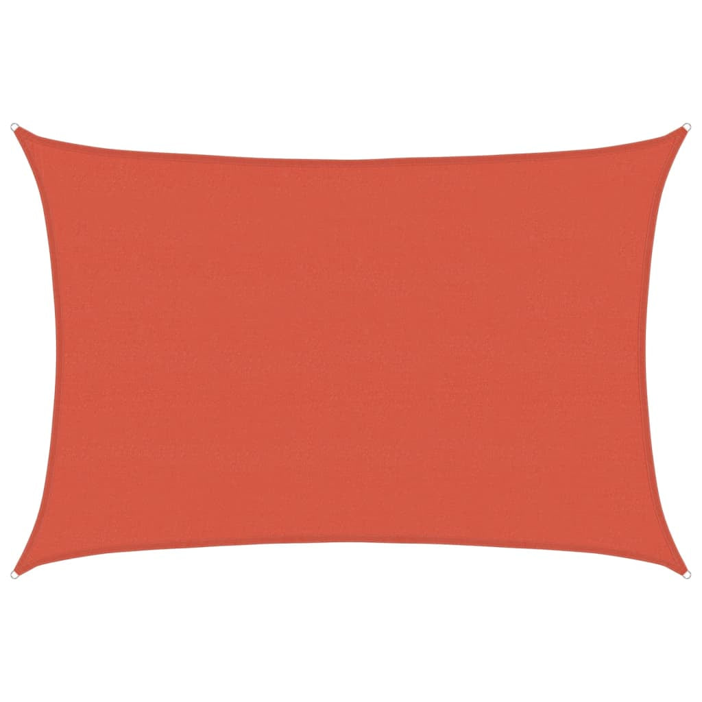 Vidaxl Toldo De Vela Hdpe Terracota 160 G/m² 5x7 M_0
