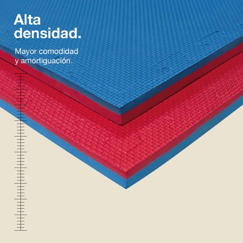 Jowy Tatami Puzzle 2cm 100x100cm – Superficie T Rojo/azul_1