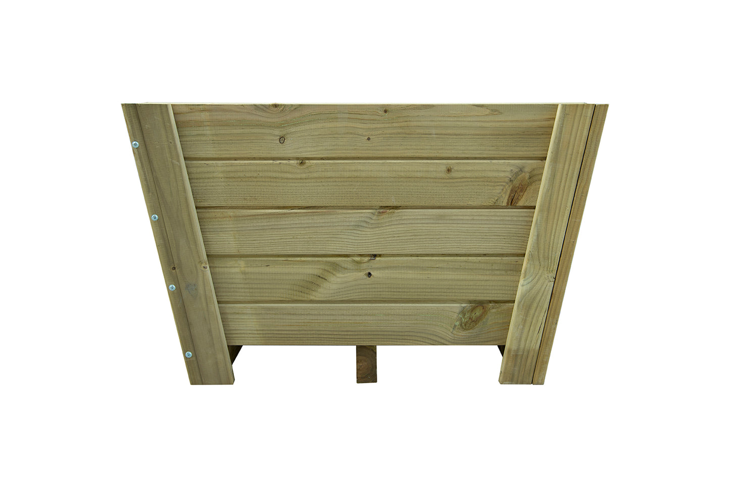 Macetero Abril Cuadrado De Madera Autoclave Clase 4 De 100 X 100 X 63 Cm 10° 360l, Incluye Bolsa Geotextil_0