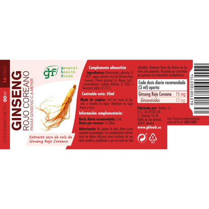 Extrato de Ginseng Vermelho Coreano GHF 50ml