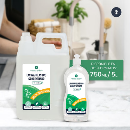 Chá Verde Planeta Huerto ECO Máquina de Lavar Louça Manual 750ml